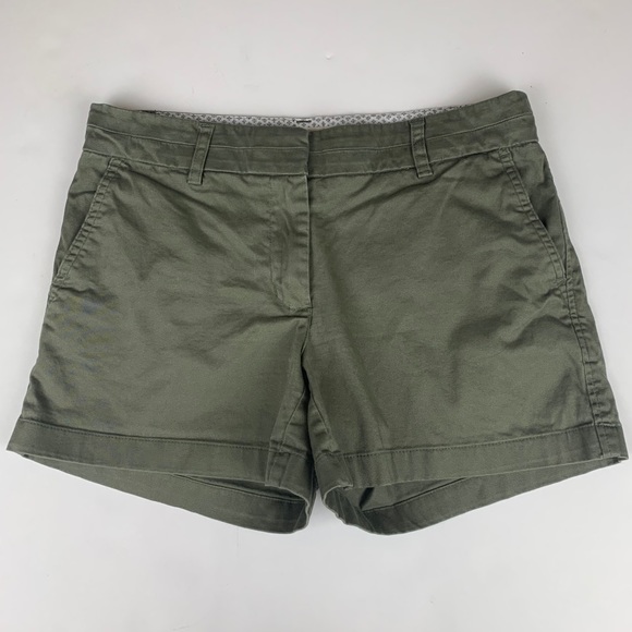 Cambridge Dry Goods Womens Khaki Green Shorts - 4